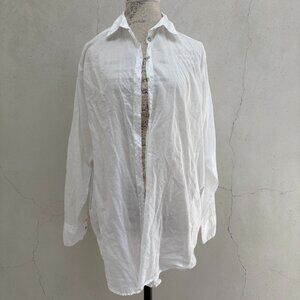 Light White Button Down